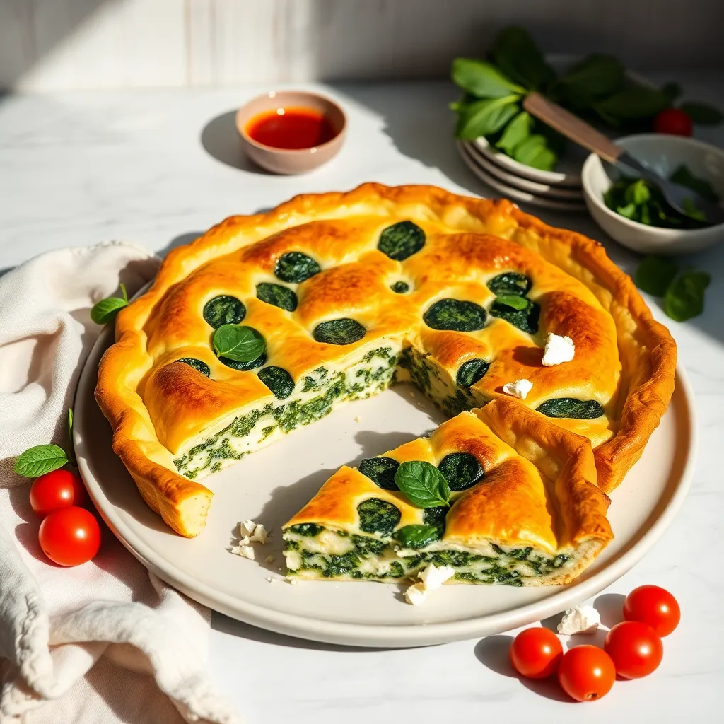 Feta-pinaattipiirakka